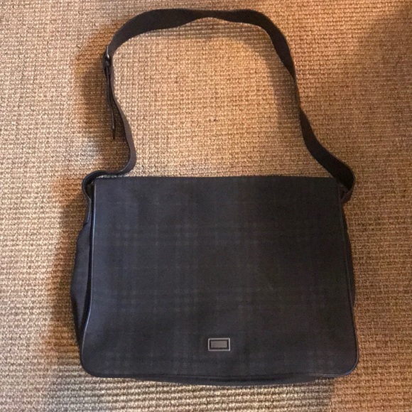 burberry london check messenger bag